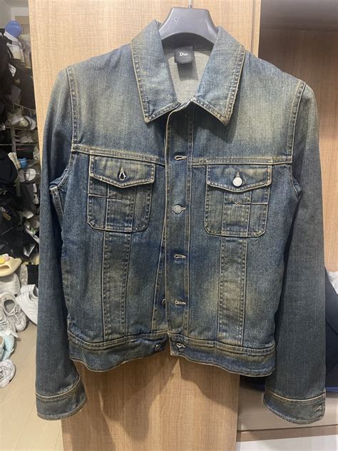 dior homme denim jacket 2015|Dior denim jacket women's.